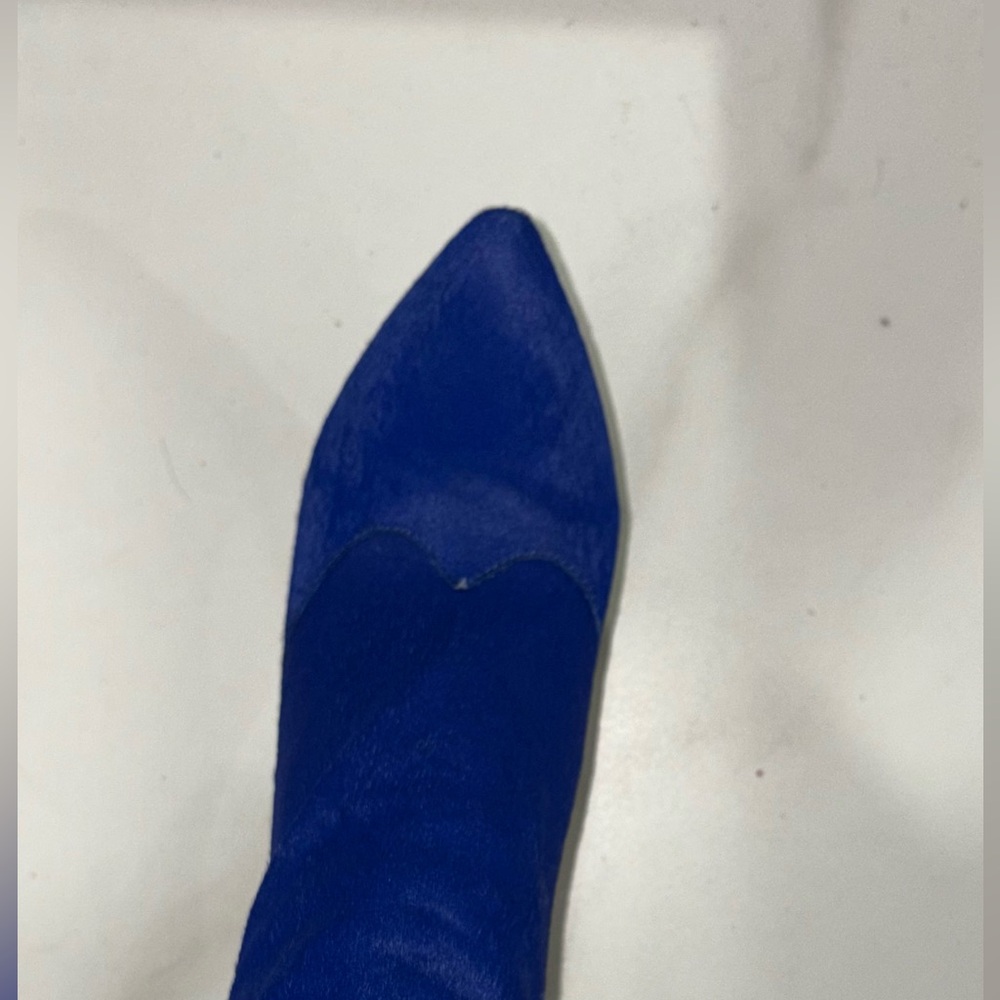 JENNIFER LEE  Royal Blue Over-the-Knee Boots CALFSKIN - Picture 8 of 8